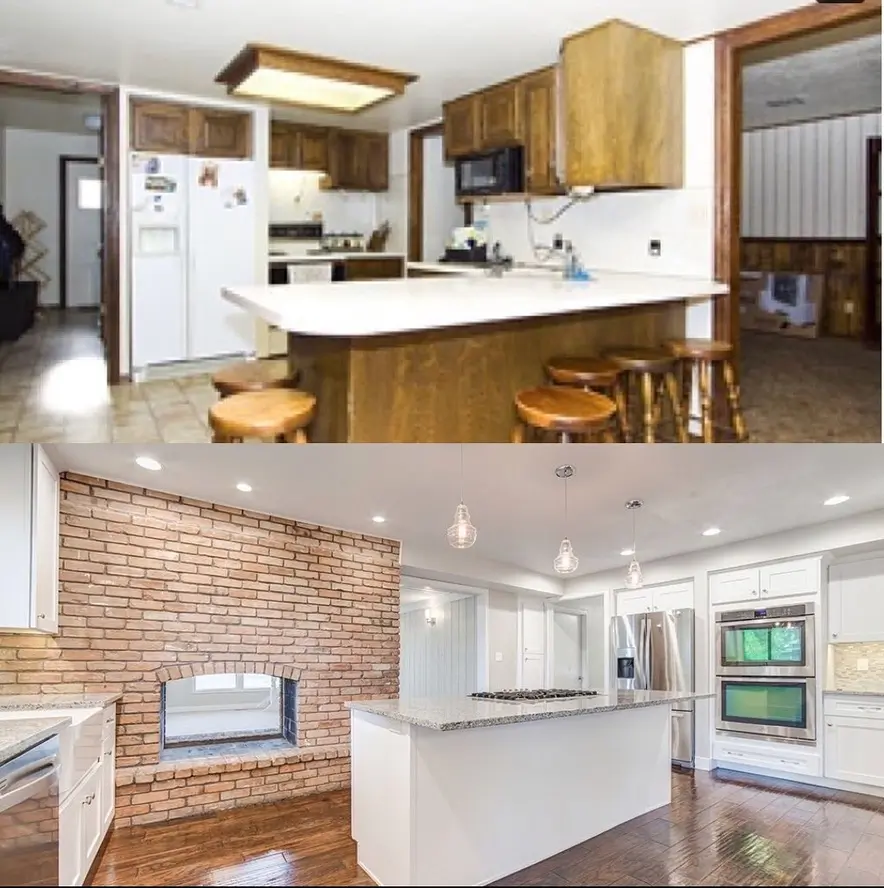 brick kitchen remodel
